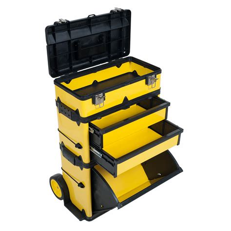 portable metal tool box with 2 drawers|heavy duty portable tool box.